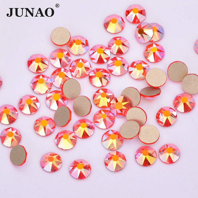 Nail Art Orange - أحجار زجاجية مسطحة من JUNAO SS20