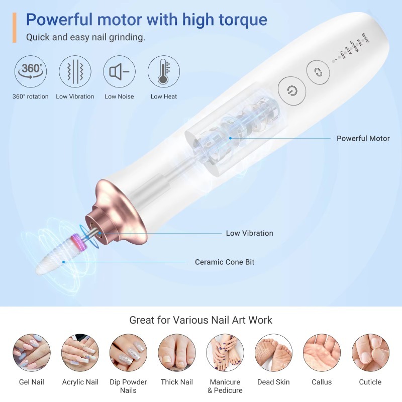 جهاز حفر الأظافر المحمول طراز  - مراجعة Nail Drill Machine وسعره