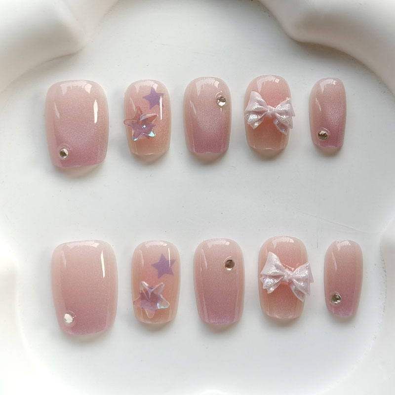 10 قطع من أظافر صناعية للفتيات - مراجعة Nail Art Pink وسعره