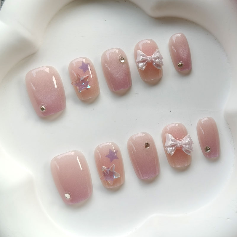 10 قطع من أظافر صناعية للفتيات - مراجعة Nail Art Pink وسعره