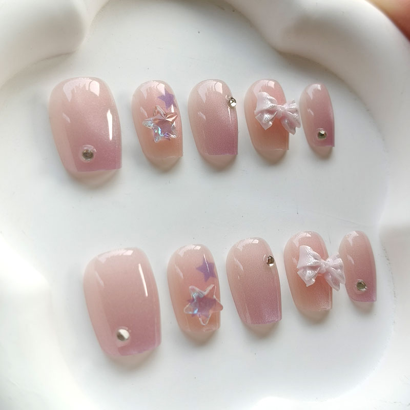 10 قطع من أظافر صناعية للفتيات - مراجعة Nail Art Pink وسعره