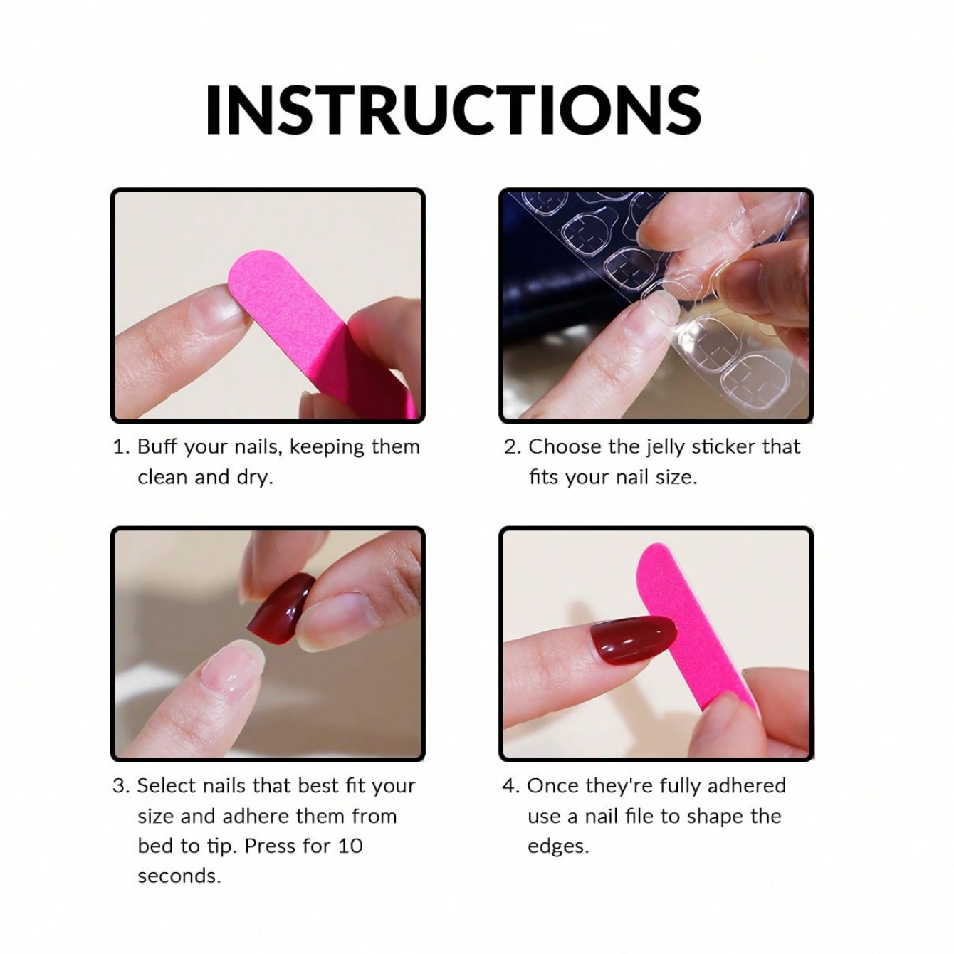 10 قطع من الأظافر الاصطناعية ا - مراجعة Nail Art Press On وسعره