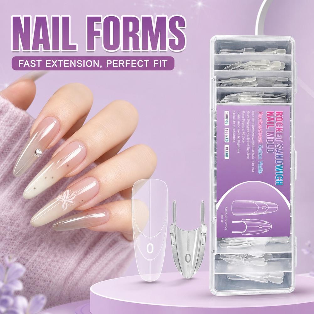 120 قطعة من قوالب الأظافر الشف - مراجعة Nail Art Ombre وسعره